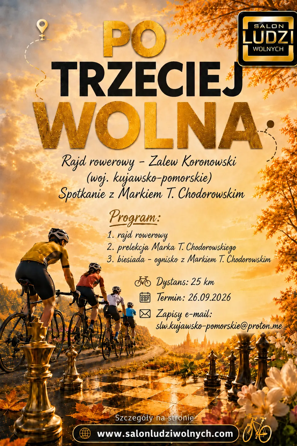 Po trzeciej wolna - Rajd rowerowy Zalew Koronowski - 26 września 2026